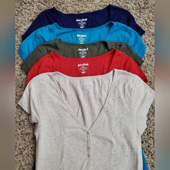 OLD NAVY Perfect Henley T-Shirts Bundle Size S - Picture 2 of 4